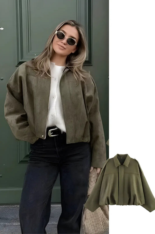 Sophia | Elegant Suede Loose Jacket