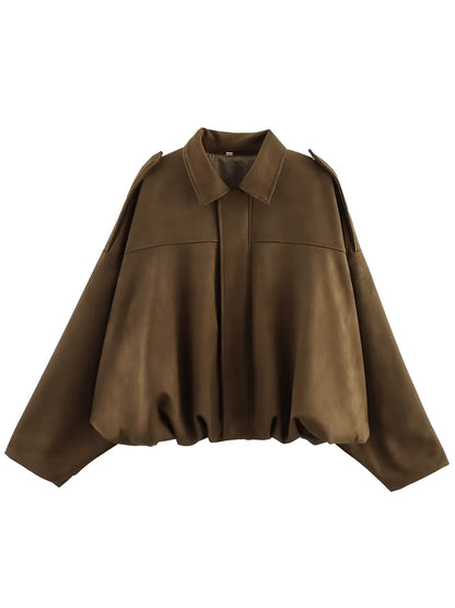 Sophia | Elegant Suede Loose Jacket